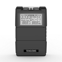 Appareil combiné TENS+EMS rechargeable pour soulager la douleur, 2 canaux, 5 programmes TENS + 2 programmes EMS