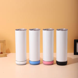 Mug isotherme en acier inoxydable 304 à double paroi avec haut-parleur Bluetooth intégré, sublimation thermique, 20 oz, créatif - Product Image 1
