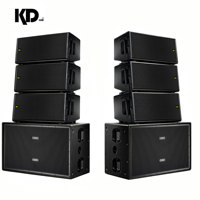 Enceinte active professionnelle 3 voies double 12 pouces 4/8 Ohm pour sonorisation DJ et scène