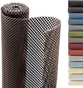 Tapis de tiroir de cuisine moderne en mousse PVC non adhésive, antidérapant, réversible, antimicrobien, rembourré, lavable, tissé, en rouleau pour étagères - Product Image 2