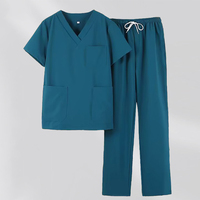 Ensembles de blouses médicales extensibles 4 directions de haute qualité S-4XL – Haut élégant à col en V et pantalon droit à bon tombé – Uniforme d'infirmière pour hôpital – OEM