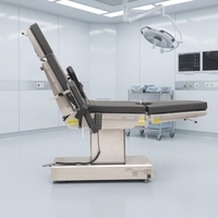 Table d'opération chirurgicale électrique à quatre commandes, table d'opération médicale réglable en acier inoxydable pour chirurgie