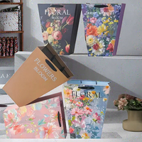 Boîtes à fleurs en papier d'art de luxe de haute qualité avec des matériaux recyclés pour l'arrangement de bouquets et l'emballage de cadeaux Impression offset
