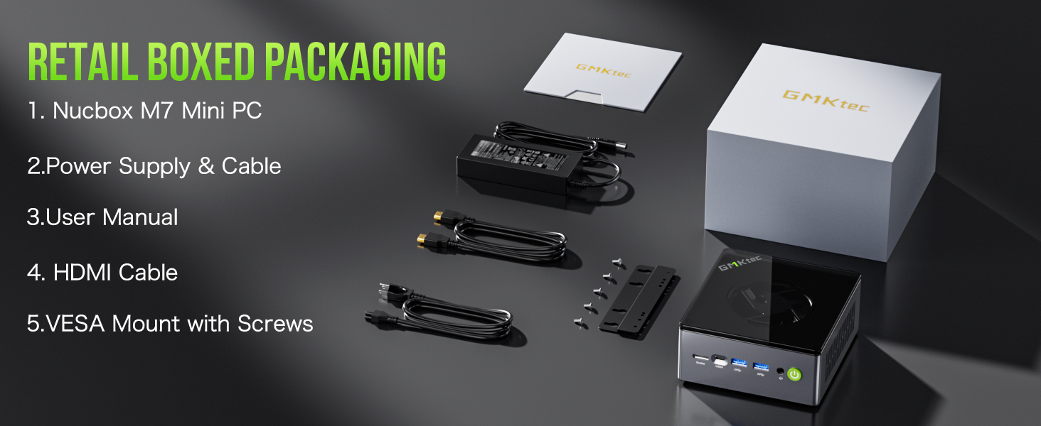Gmktec M7 AMD R7 Pro 6850H Gaming Mini PC - 8-Core Power