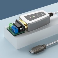 DTECH IOT5067 USB Tipo C Macho a DB9 Macho Puerto serie RS422 RS485 Cable de comunicación 0,5 M