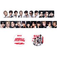Ensemble de rubans autocollants photo KPOP ARIRANG, autocollants décoratifs pour scrapbooking DIY, autocollants JK JIN JIMIN SUGA V, pack d'autocollants, cadeau pour les fans