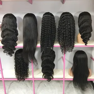 Wholesale Price 100% Human Unprocessed 180% 200% 250% Density Full Frontal Lace Wig 13*4 For The Black Women