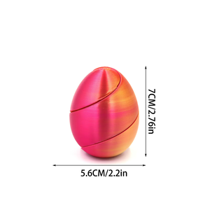 3D Đầy Màu Sắc In Xoắn Ốc Tẩy Trứng Đồ Chơi Nhựa Sáng Tạo Căng Thẳng Cứu Trợ Trứng Đồ Chơi Với Bộ Ngẫu Nhiên - Product Image 1