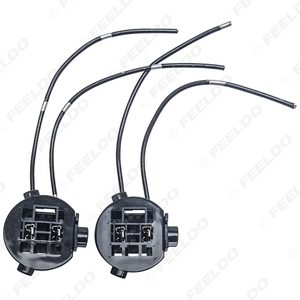 2 adet araba far ampulü baz tutucu tel adaptörü Hyundai yeni Hyundai halojen lamba soketli konnektör kablo demeti - Product Image 6