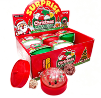 Jouet Squishy de Noël à Rebond Lent, Jouet Anti-Stress Transparent en Forme de Boule, Vente en Gros, Boîte Mystère Cadeau