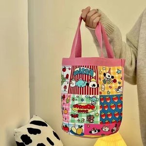 Bolsa <span class=keywords><strong>de</strong></span> Lona Original con Dibujos Animados, Regalo <span class=keywords><strong>de</strong></span> Cumpleaños para Niños, Bolsa <span class=keywords><strong>de</strong></span> Lona <span class=keywords><strong>de</strong></span> Algodón Portátil para Estudiantes - Product Image 6
