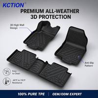 Tapis de sol KCTION 1:1 mesurés au laser, toutes saisons, imperméables, écologiques, inodores, en TPE 3D pour NISSAN X-Trail 2026 5 places