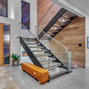 Conceptions d'escaliers de luxe Piliers transparents en plastique transparent Balustrade en cristal Rampe d'<span class=keywords><strong>escalier</strong></span> en acrylique - Product Image 5