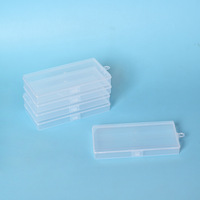 Boîte d'emballage vide en plastique transparent pour composants électroniques, boîte de rangement pour fournitures de bureau et étiquettes de classement