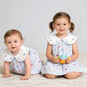 Tutina Estiva 2026 Nuova per Neonata, in Cotone Floreale, con Fascia per Capelli, per Bambine e Neonate, Abbigliamento Casual Dolce - Product Image 4
