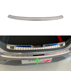 Gümüş çelik araba aksesuarları dış dış arka tampon ayak plakası etiket kapı tarafı korumalı Chevrolet ONIX 2019