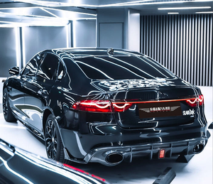 Kit de Carrocería de Fibra de Carbono Estilo <span class=keywords><strong>RS</strong></span> - Compatible con <span class=keywords><strong>Jaguar</strong></span> XF 2021-2023, Difusor Trasero, Tubo de Escape, Accesorios de Alta Calidad con Ajuste Perfecto - Product Image 6