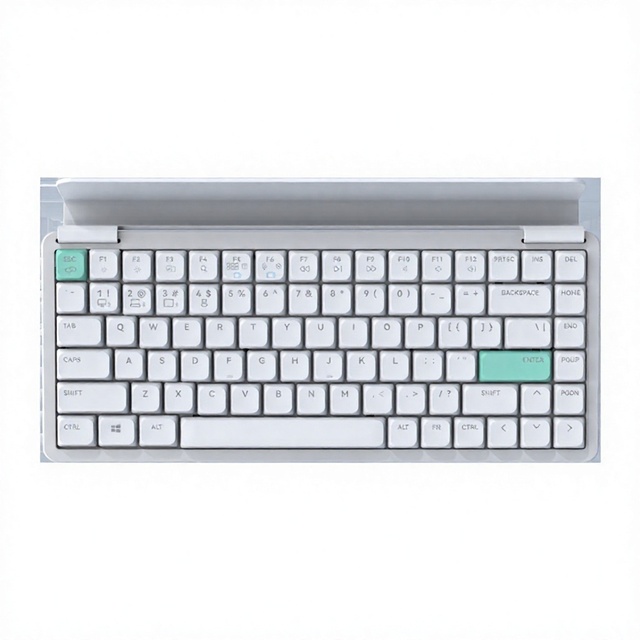 84-Key Aluminum Alloy Kailh LED Mechanical Keyboard USB Three-Mode Wireless Low Profile Hot-swap Switch New Office Desk
