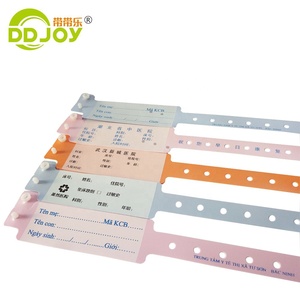 Bracelets d'identification hospitaliers personnalisables en vinyle, jetables, en plastique médical, avec impression sur mesure - Product Image 4
