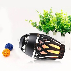 Outdoor Ipx 4 Waterproof <b>Speaker</b> Home Portable LED Holiday <b>Speaker</b> <b>Wireless</b> Flame <b>Speaker</b> For Patio Garden Camping - Product Image 4