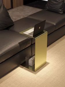 <span class=keywords><strong>Mesa</strong></span> de Centro Personalizada de Acero Inoxidable con Borde Largo, Estilo Minimalista para Sala de Estar - Product Image 2