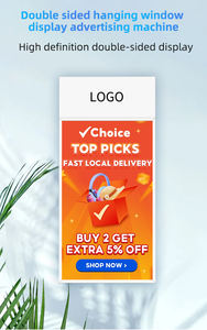 Écran d'affichage numérique double face ultra-fin pour vitrine, écran LCD publicitaire - Product Image 2