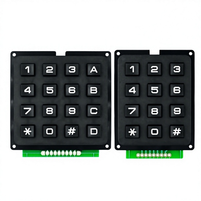 Microcontroller Keyboard Button Matrix 4*3 4X4 16 Keys Industrial China Keyboard Module Scanning