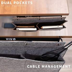 Table Suspendus Sac Poche pour Poste de Travail De Bureau Organisateur avec 2 Poches De Rangement Suspendu Poche pour Bureau - Product Image 4