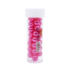Cuentas Abalorio Ilan de 10 mm, Color Rosa, para Manualidades y Joyería, 12 Piezas por Tubo - Product Image 1