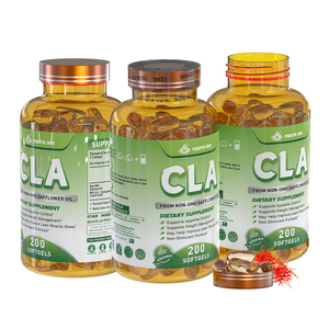 Aceite de Cártamo Premium CLA 1000mg 80% Pureza 200 Cápsulas Blandas Apoyo al Bienestar Corporal Halal OEM Venta al por Mayor a Granel Listo para Enviar - Product Image 1