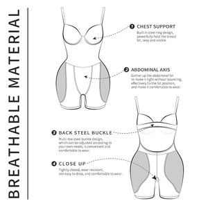 Butt Lifter <b>Padded</b> Shapewear Full <b>Hip</b>, Fat <b>Hip</b>, Body shaping, and Waist Strap jumpsuit - Product Image 5