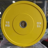 Disque de musculation en caoutchouc naturel à 100 % avec insert en acier inoxydable, diamètre 450 mm, lb, pour l'haltérophilie