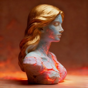 Figura de Resina de Chica Brillante, Busto de Fantasía y Ciencia Ficción, Decoración para Niñas Mayores de 12 Años - Product Image 4