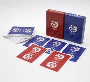 Chinese manufacturer 0.32mm PVC custom printing poker size card deck, 100% PVC plastic Playing Cards