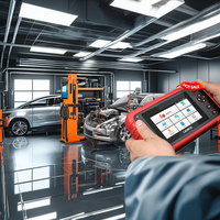 9 tipos de idiomas compatibles con Launch CRP129X CRP 129X OBD2 herramienta de escaneo escáner máquina de diagnóstico de coche con batería