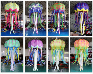 โคมไฟแมงกะพรุนเป่าลมหลากสีสัน ไฟ LED แบบแขวน แมงกะพรุนเป่าลมขนาดใหญ่ สำหรับตกแต่งงานเทศกาล - Product Image 2