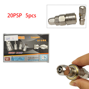 High Quality 1/4“ 3/8” 1/2" Inch NPT Air Coupler and Plug Kit Industrial air Hose Fittings Pneumatic <b>Quick</b> Couplings - Product Image 6