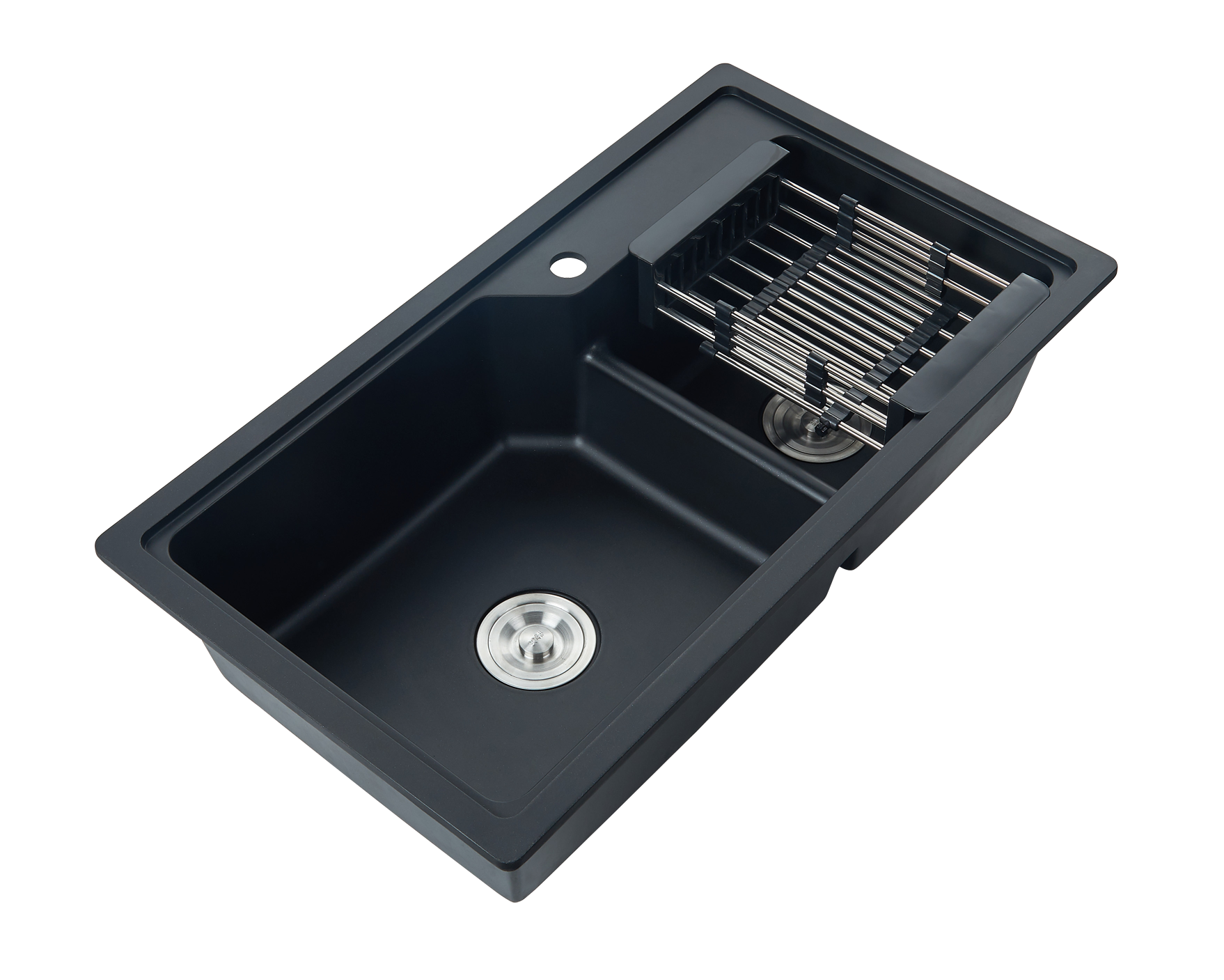 LD-SP01 750*420*220 матовый черный классический -- популярная уникальная известная марка гранитные кухонные мойки для продажи