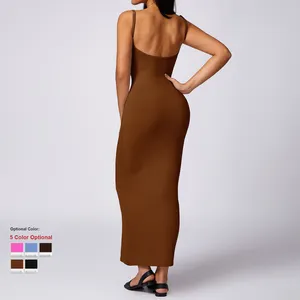 8716-2 mùa hè thoáng khí phụ nữ giải trí dài giảm béo hip DRESS REN treo sexy hot girl đẹp trở lại ăn mặc giản dị