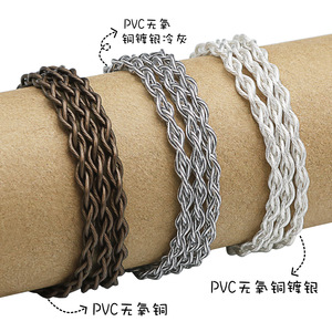 สายสัญญาณเสียง PVC ทองแดงปลอดออกซิเจนชุบเงิน 120 ซม. สีเทาเย็น สำหรับหูฟัง MP3 อุปกรณ์เสริม DIY สำหรับผู้รักเสียงเพลง - Product Image 4