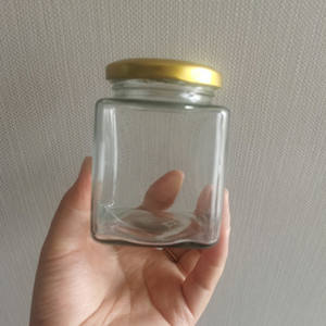 250 ml 9 oz Rectangle Food Packing Glass Jars <strong>Honey</strong> Jam Canned Packing Wholesale - Product Image 4