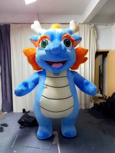 Plaisir CE en peluche coloré nouvel an <span class=keywords><strong>chinois</strong></span> gonflable Dragon mascotte Costume en peluche costume pour adulte nouvel an - Product Image 3