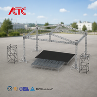 Structure d'exposition portable en alliage d'aluminium 389x389, montage facile