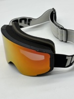Masque de ski magnétique sphérique double couche anti-buée UV400 OTG pour snowboard, compatible avec lunettes de vue, logo personnalisé, vente en gros