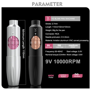 YD vendita calda colpi Wireless tatuaggio macchina digitale Microblading batteria macchina Wireless vendita calda macchina con tatuaggio universale - Product Image 2