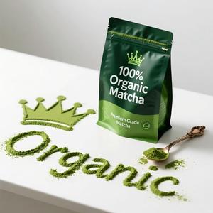 Thé vert biologique amincissant, boisson instantanée en poudre de matcha, matcha de qualité cérémoniale A-6A en sachets/tasses de 100g - Product Image 1