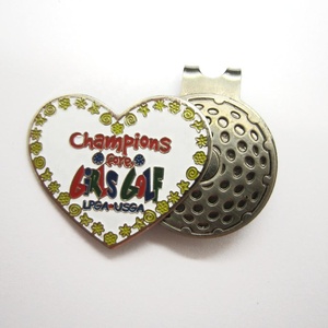 Épingles à revers de golf, marqueur de balle de golf magnétique, clip pour chapeau, outil de réparation de divot, émail métallique décoratif, épingle à chapeau personnalisée - Product Image 3