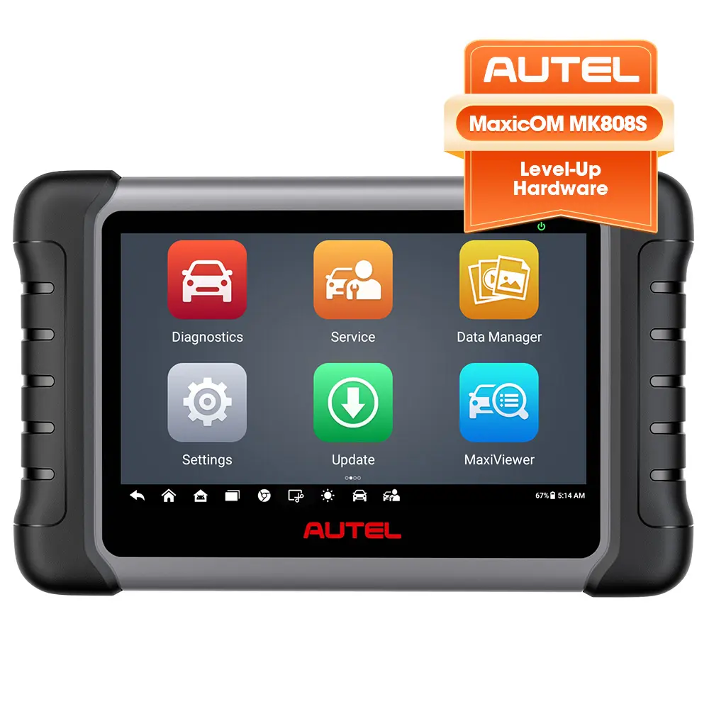 2023 Asli Autel MaxiCOM MK808S MK808TS 808 Mk808 Mx808 Obd2 Pembaca Kode Layar Sentuh Android Tablet Alat Pemindai Diagnostik