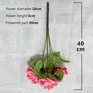 <b>Artificial</b> <b>Flowers</b> Home Wedding Decoration Mei Kai 7 Head Large Horn Rose - Product Image 5