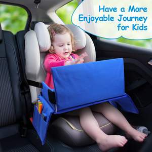 Échantillon gratuit Plateau de repas pour siège auto imperméable pour enfants, plateau de voyage pour tout-petits, organisateur de siège auto, table portable, sac de plateau pour enfants - Product Image 4